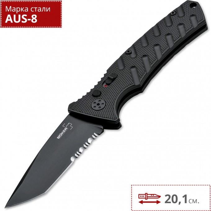 Складной нож BOKER PLUS STRIKE TANTO BLACK 01BO401 BK01BO401