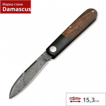 Складной нож BOKER BARLOW PRIME TIRPITZ-DAMAST 117942DAM